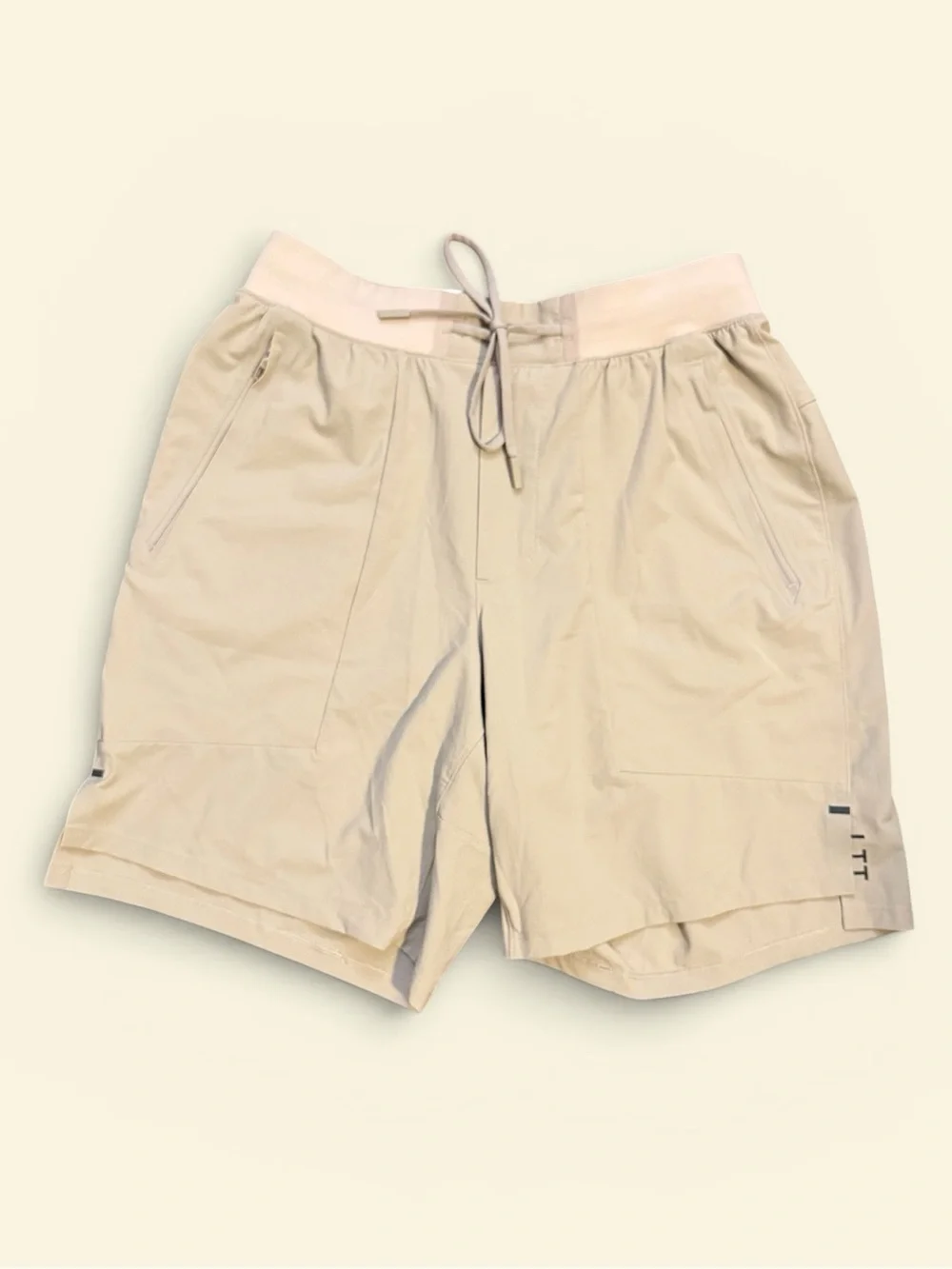 lululemon athletica men’s license to train linerless khaki shorts